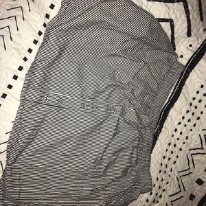 Skater striped skirt